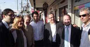 Sabbatella de campaña por el conurbano