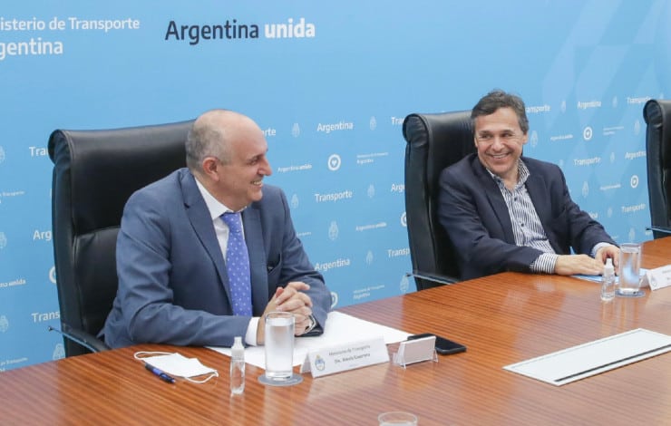 Alexis Guerrera (izquierda) dejará de ser ministro de Transporte y lo reemplazará Diego Giuliano (derecha).
