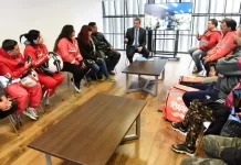 Sergio Massa se reunió con trabajadores de plataformas de delivery