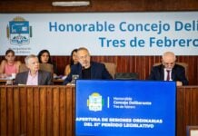 Diego Valenzuela abrió las sesiones ordinarias en Tres de Febrero y cargó contra la oposición que se ausentó