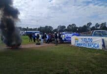 La UATRE se moviliza en distintos puntos del país en contra de los salarios de hambre