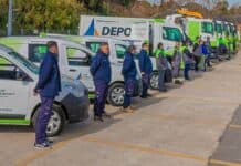 Juan Andreotti presentó 10 camiones y vehículos para reforzar servicios municipales