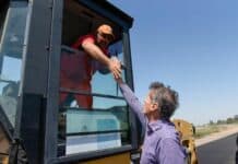 Katopodis recorrió las obras de repavimentación de la Ruta del Cereal