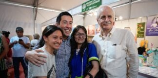 Nardini y Taiana recorrieron la Feria del Libro de Malvinas Argentinas
