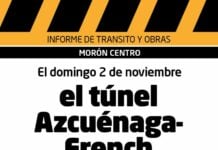 Corte en el túnel Azcuénaga-French por obras en la estación Morón