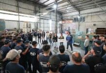 Mayra Mendoza se reunió con sindicalistas de la UOM y la diputada Vanesa Siley