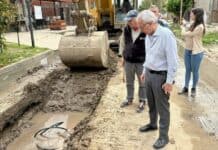 Julio Zamora monitoreó obras de entubamiento en General Pacheco