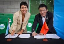 Mayra Mendoza presentó “Eco-Súper”: instalarán 90 puntos de reciclaje en supermercados chinos de Quilmes