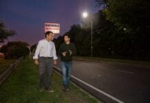 Ya se renovaron más de 300 luminarias con tecnología LED en las colectoras de San Isidro