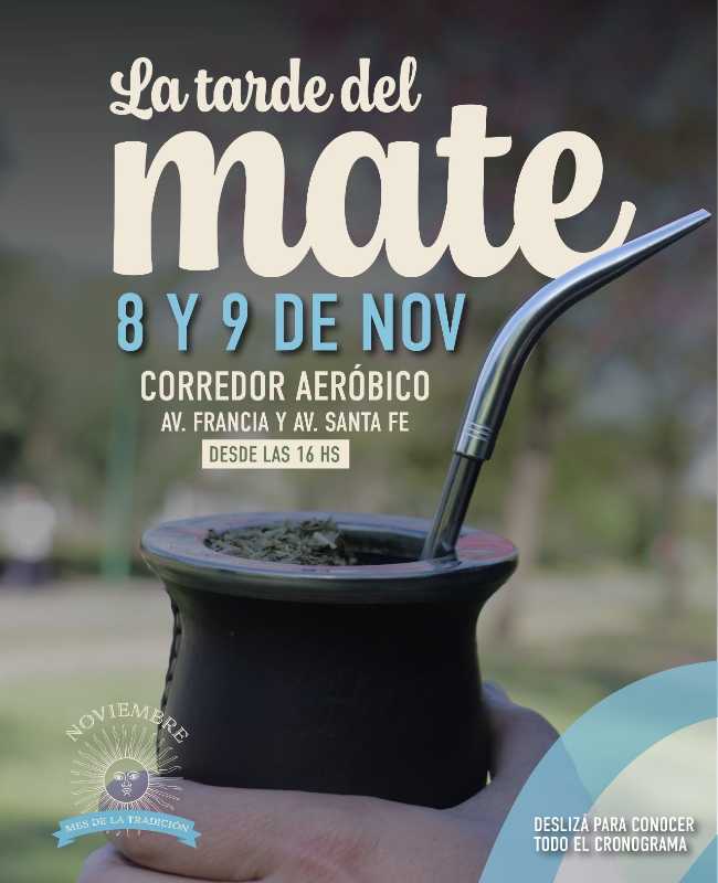 Se viene la Tarde del Mate en el Corredor Aeróbico de San Miguel 1 InfoBAN