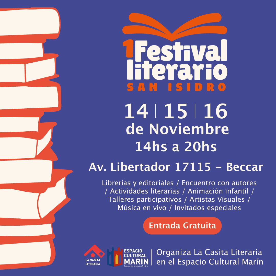 Se viene el primer Festival Literario San Isidro 1 InfoBAN