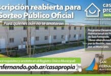 San Fernando reabrió la inscripción para un plan de viviendas