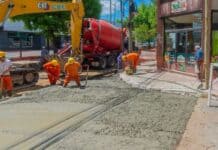 Avanza un nuevo tramo de renovación de la avenida Perón en San Fernando