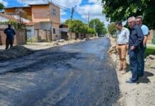 Zamora monitoreó el desarrollo del Plan de Pavimentación del Municipio de Tigre