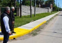 Julio Zamora supervisó la ejecución de nuevas obras en Benavídez