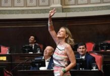 Malena Galmarini juró como Senadora Provincial