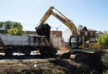 El municipio avanza con tareas de mantenimiento hidráulico en el barrio 9 de Julio campana-operativo-limpieza-9-de-julio