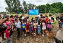 Mariel Fernández inauguró la plaza 6 de Enero en Cuartel V moreno-inaugu-plaza-cuartel-v