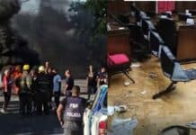 Municipales en Morón manifestaron por pagos atrasados y realizaron destrozos en el HCD