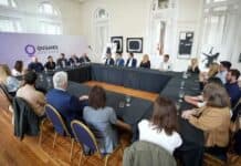 Mayra Mendoza participó de un encuentro de nuevos magistrados del Departamento Judicial Quilmes