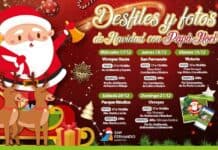 Papá Noel visita a San Fernando con desfiles de Navidad y fotos en familia