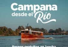 Paseos gratuitos en lancha por el delta campanense