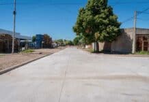 Finalizó la obra de pavimentación de la calle Brown en el barrio 9 de Julio