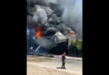 Un incendio consumió por completo una cervecería de Pilar