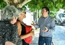 Nardini supervisó el avance de obra de la calle Cochabamba