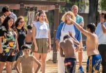 Mariel Fernández visitó las Escuelas Abiertas en Verano