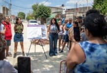 Sigue la obra de 10 cuadras de asfalto en el barrio La Paz
