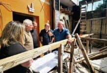 Zamora monitoreó la reforma integral y ampliación de la Escuela Secundaria N°26 de General Pacheco