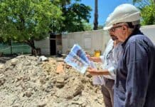En El Talar, Julio Zamora supervisó los trabajos que se llevan adelante en el Polideportivo Delfo Cabrera