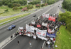 Trabajadores de Fate cortaron la Autopista Panamericana en San Fernando