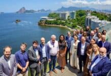 Mayra Mendoza gestiona en Brasil financiamiento para obras hídricas en la cuenca de los arroyos San Francisco y Las Piedras